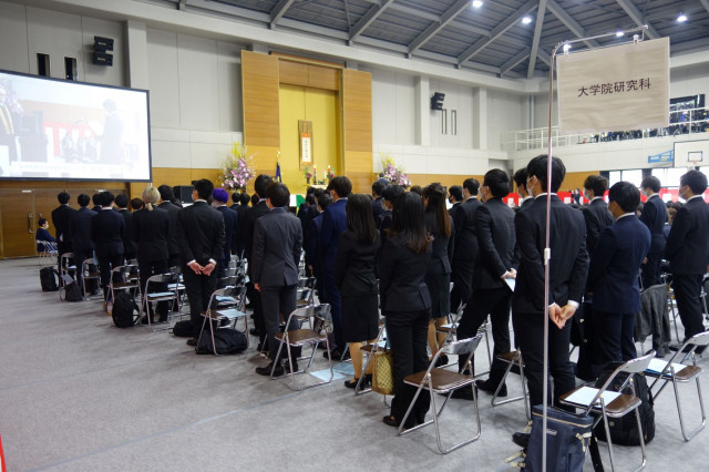 2022年度の先端理工学部・理工学研究科の入学式が行われました。