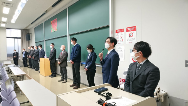 2022年度の先端理工学部・理工学研究科の入学式が行われました。